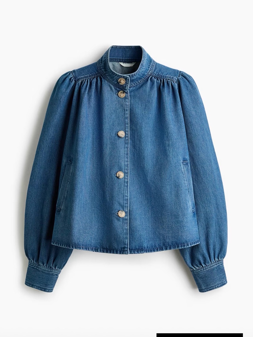 H&M Puffed Sleeve Twill Jacket